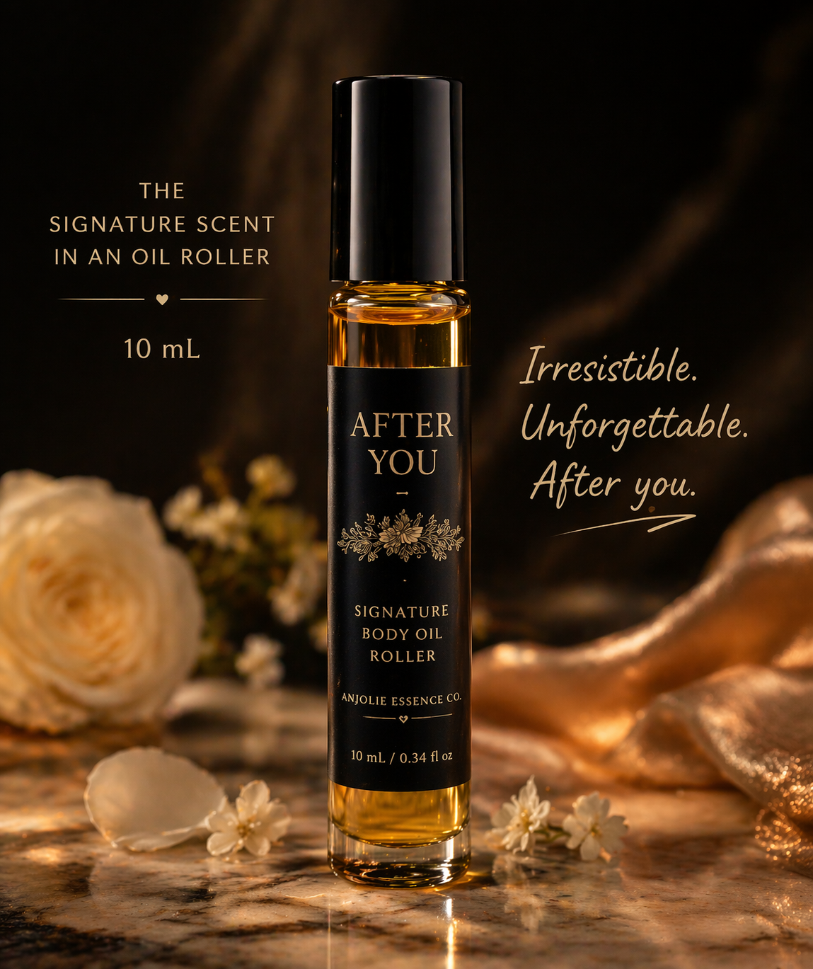 After You Signature Body Oil Roller by Anjolie Essence Co Lasting Warm Sensual Scent Close To The Skin by Anjolie's Essence Co.