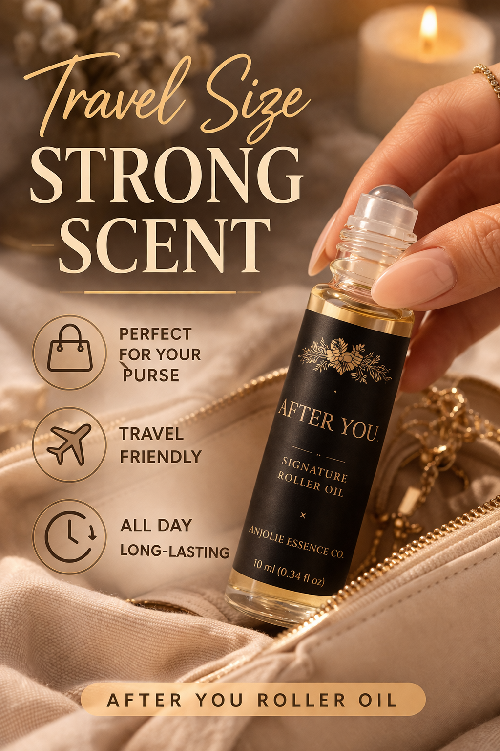 After You Signature Body Oil Roller by Anjolie Essence Co Lasting Warm Sensual Scent Close To The Skin by Anjolie's Essence Co.