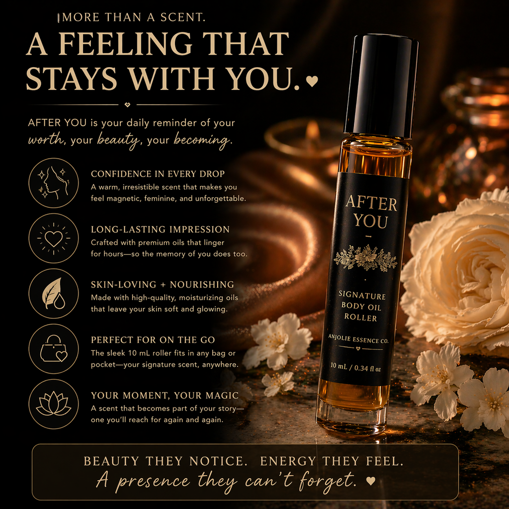 After You Signature Body Oil Roller by Anjolie Essence Co Lasting Warm Sensual Scent Close To The Skin by Anjolie's Essence Co.