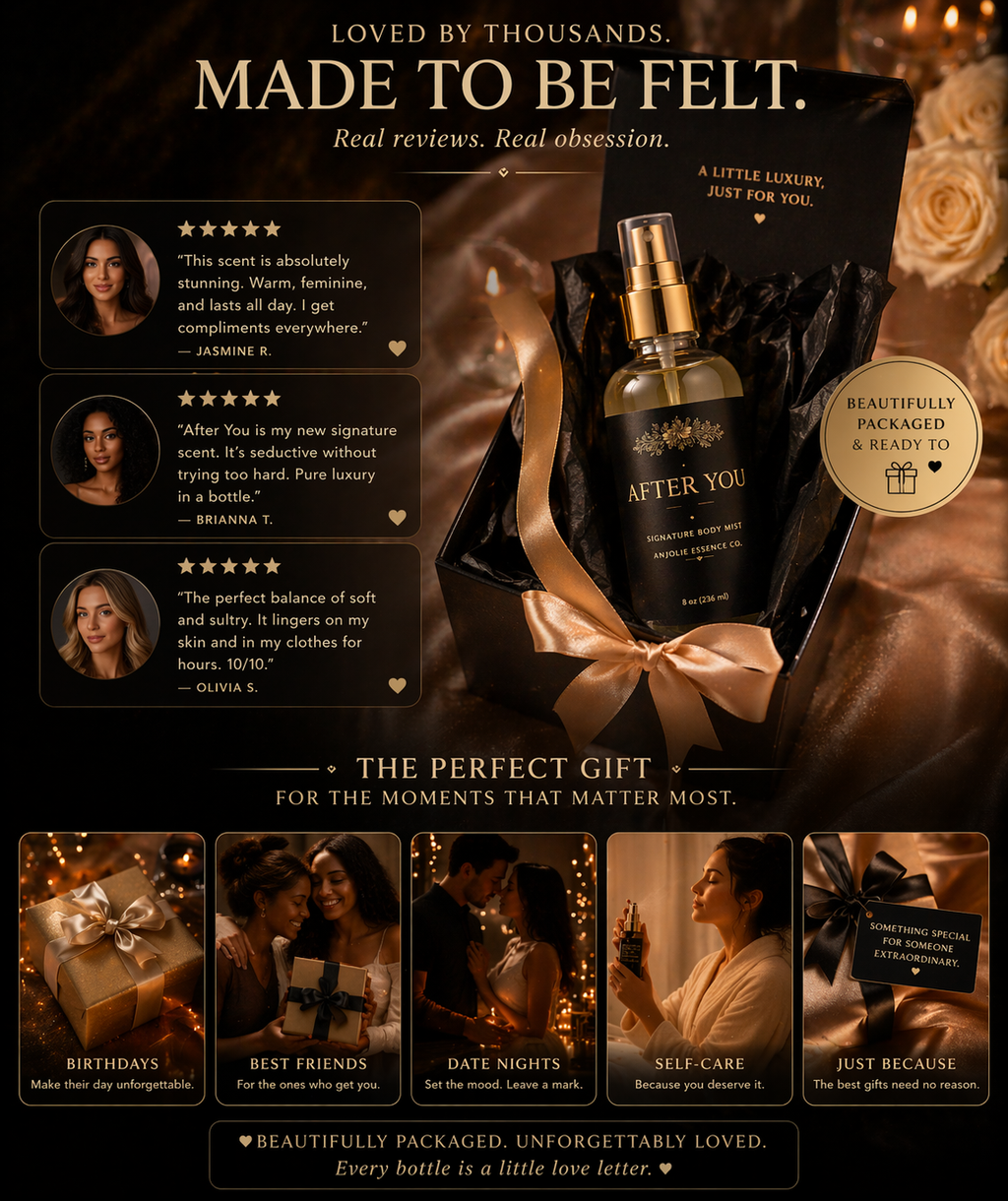 After You Signature Body Mist Soft Intimate Fragrance For Your Skin Perfect Everyday Wear by Anjolie's Essence Co.
