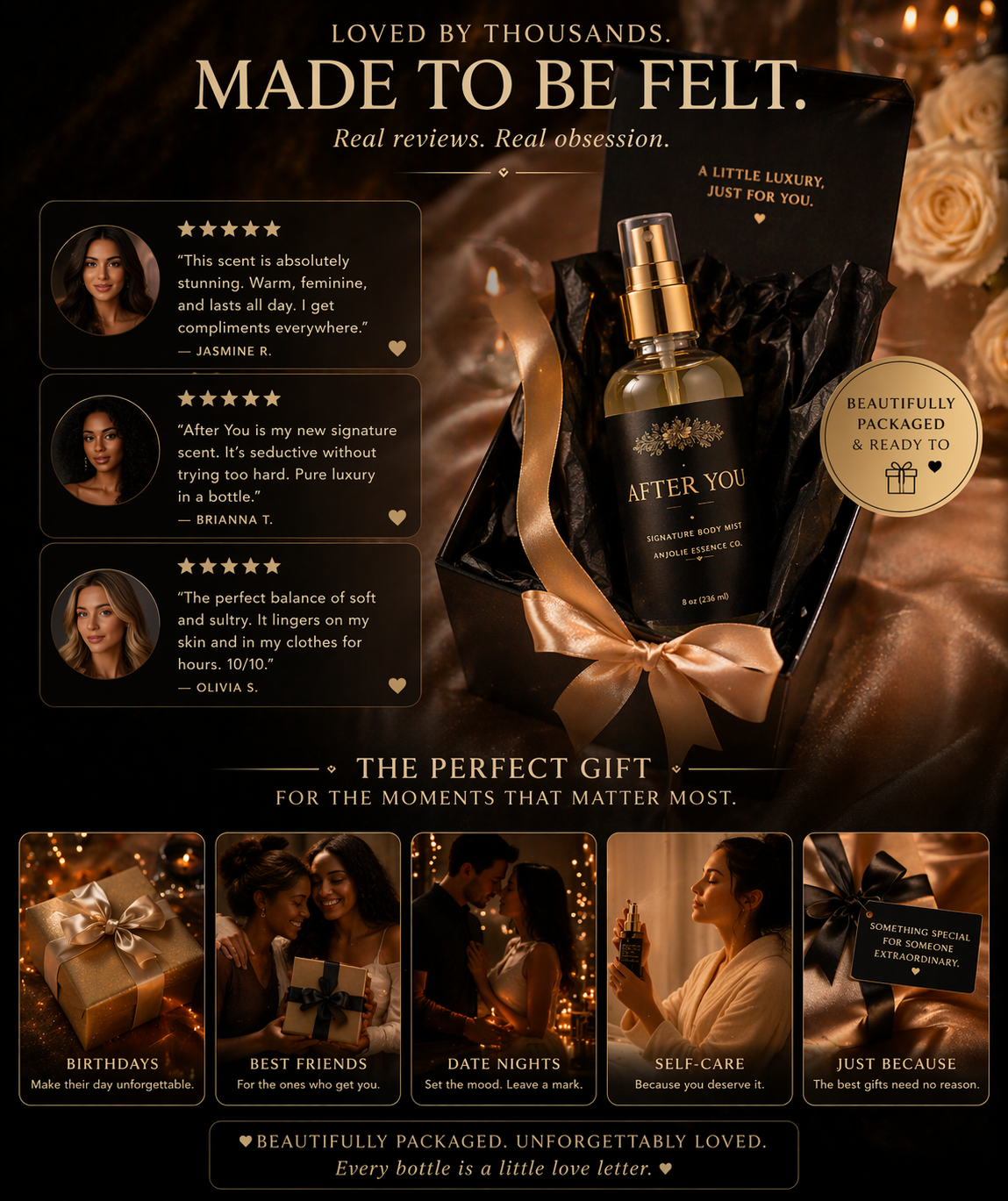 After You Signature Body Mist Soft Intimate Fragrance For Your Skin Perfect Everyday Wear by Anjolie's Essence Co.