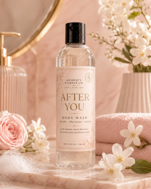 After You Body Wash 8 Oz Soft Floral Musk Shower Gel With Jasmine by Anjolie's Essence Co.