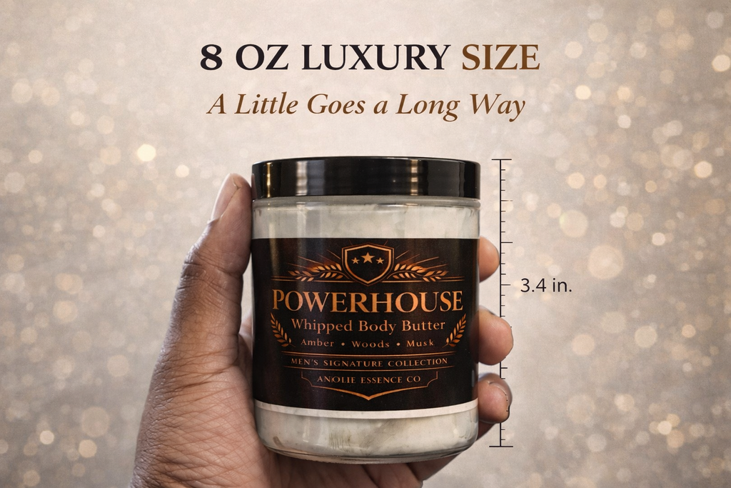 Powerhouse Whipped Body Butter For Men By Anjolie Essence Co Luxurious Hydration And Masculine Scent by Anjolie's Essence Co.