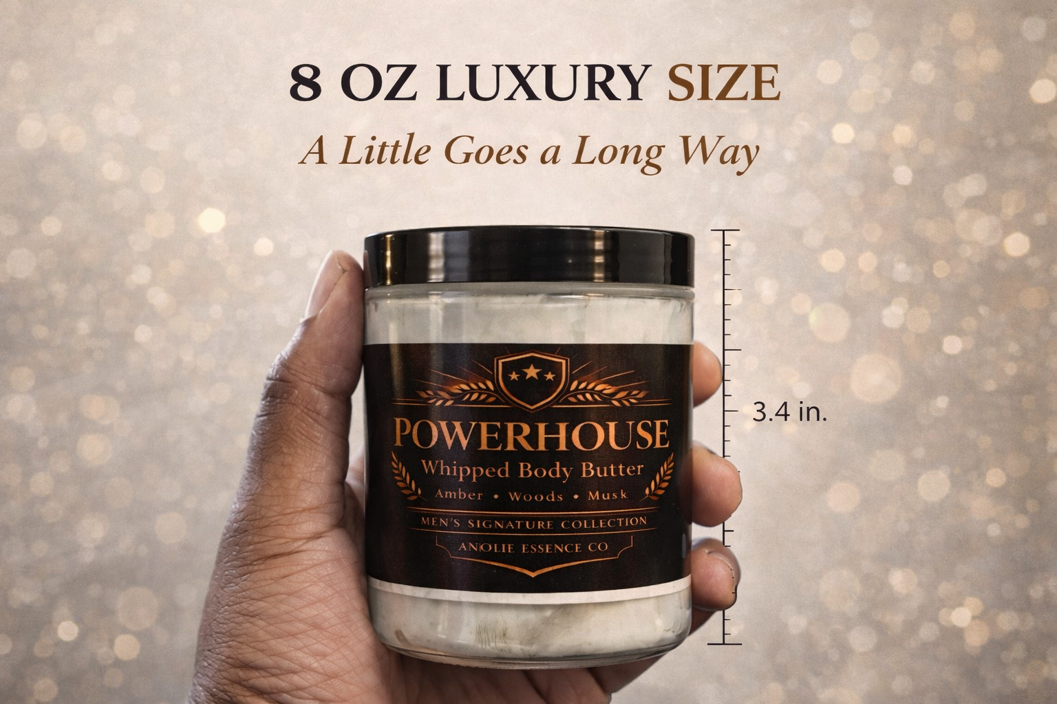 Powerhouse Whipped Body Butter For Men By Anjolie Essence Co Luxurious Hydration And Masculine Scent by Anjolie's Essence Co.