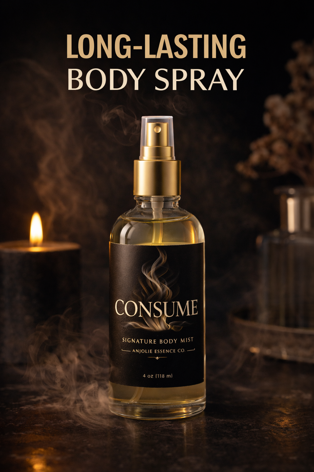 Consume Signature Body Mist For Warm Intimate Scent That Lingers On Skin All Day by Anjolie's Essence Co.