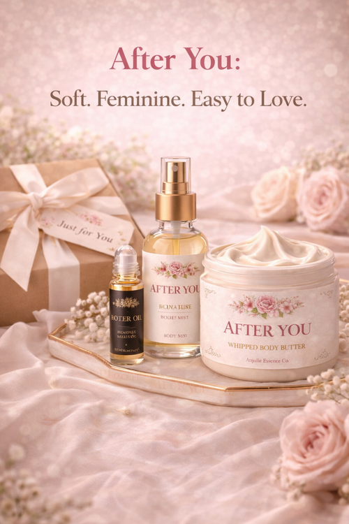 After You Signature Bundle Oil Roller Body Mist And Whipped Body Butter For Everyday Fragrance For Women by Anjolie's Essence Co.