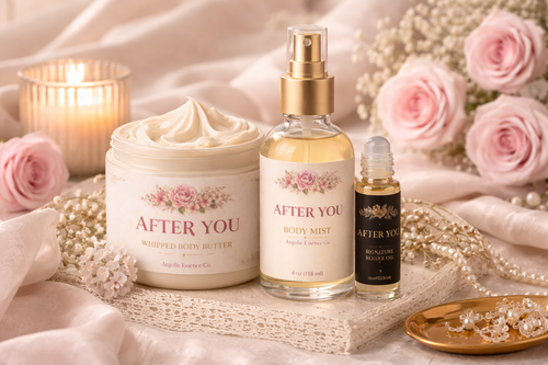 After You Signature Bundle Oil Roller Body Mist And Whipped Body Butter For Everyday Fragrance For Women by Anjolie's Essence Co.