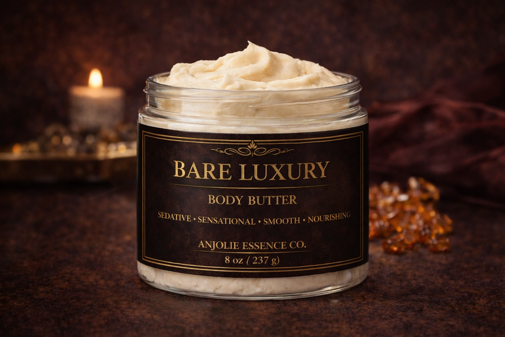 Bare Luxury Whipped Body Butter For Dry Skin Hydration With Shea Mango Butters Luxurious Spa Quality by Anjolie's Essence Co.