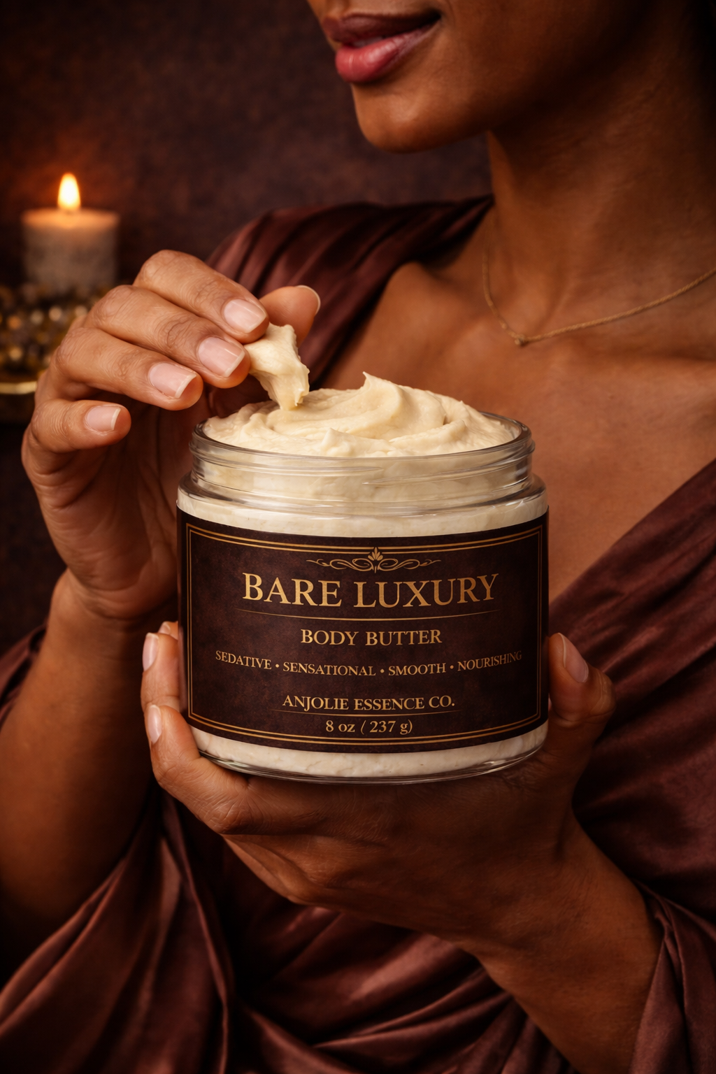 Bare Luxury Whipped Body Butter For Dry Skin Hydration With Shea Mango Butters Luxurious Spa Quality by Anjolie's Essence Co.