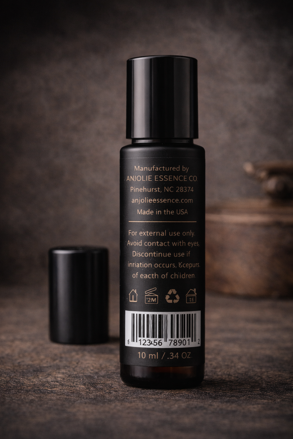 Open Water Signature Oil Roller For Men Fresh Clean Masculine Fragrance Daytime Confidence by Anjolie's Essence Co.