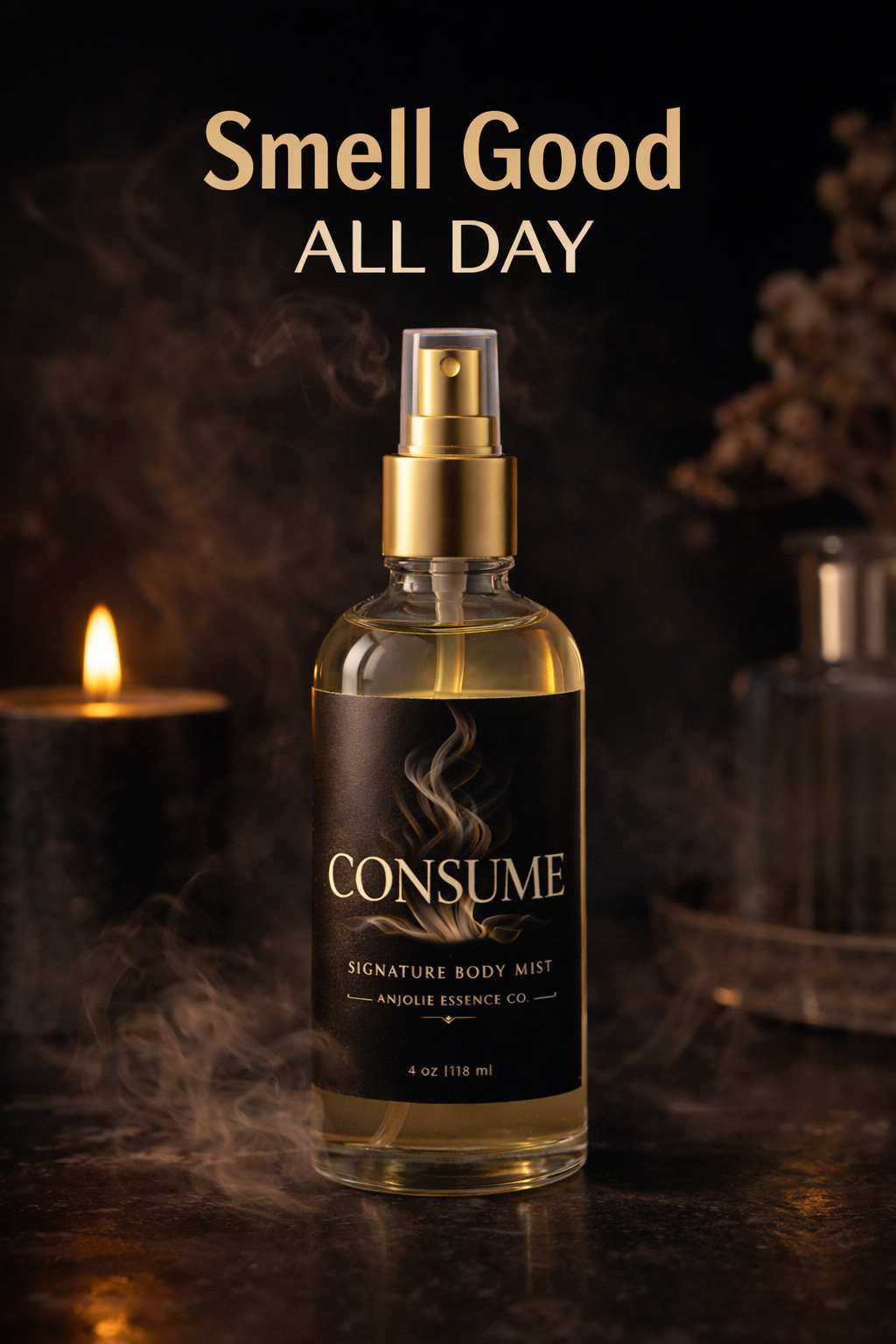 Consume Signature Body Mist For Warm Intimate Scent That Lingers On Skin All Day by Anjolie's Essence Co.
