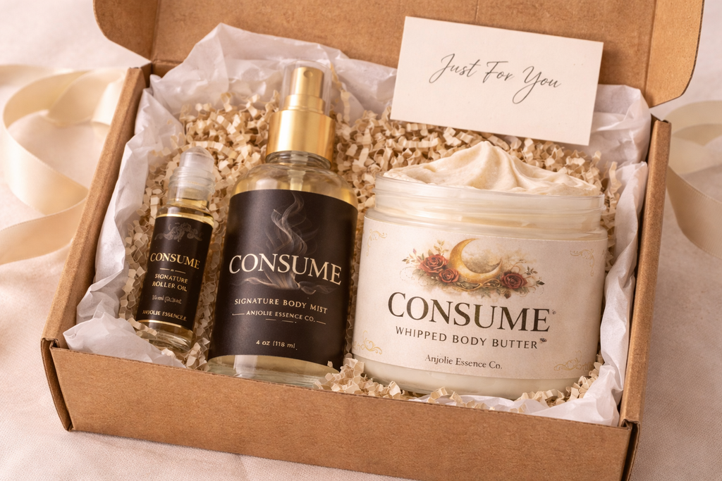 Consume Signature Bundle Oil Roller Body Mist Body Butter For Women Luxury Scent Layering by Anjolie's Essence Co.
