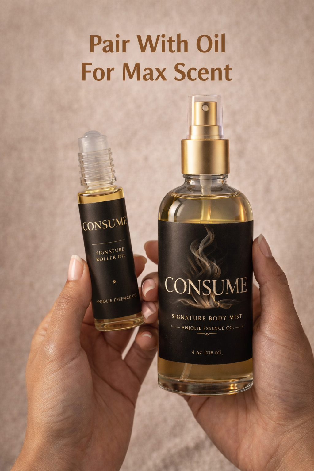 Consume Signature Body Mist For Warm Intimate Scent That Lingers On Skin All Day by Anjolie's Essence Co.