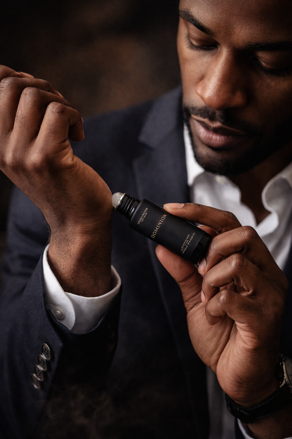 Dominion Signature Oil Roller For Men Woodsy Fragrance With Quiet Authority All Day Longevity by Anjolie's Essence Co.