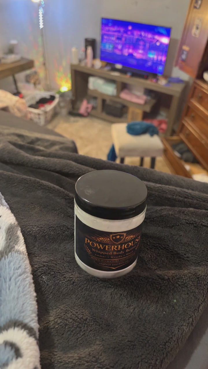 Powerhouse Whipped Body Butter For Men By Anjolie Essence Co Luxurious Hydration And Masculine Scent